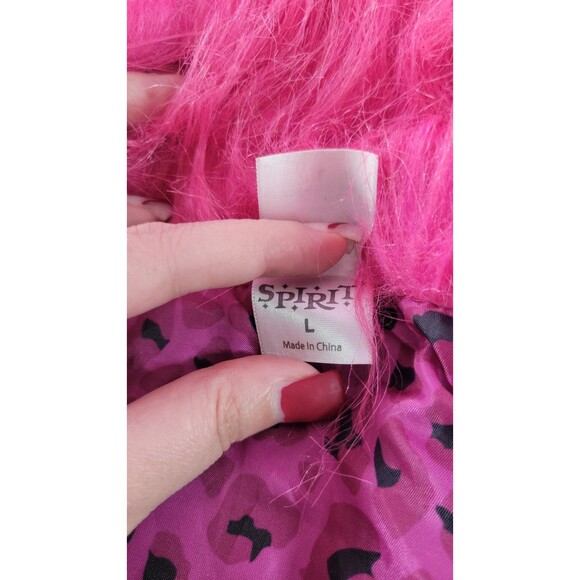 Bratzcore Y2K Faux Leather Moto Jacket Size L Zip Front Black Pleather Cosplay - Picture 7 of 8